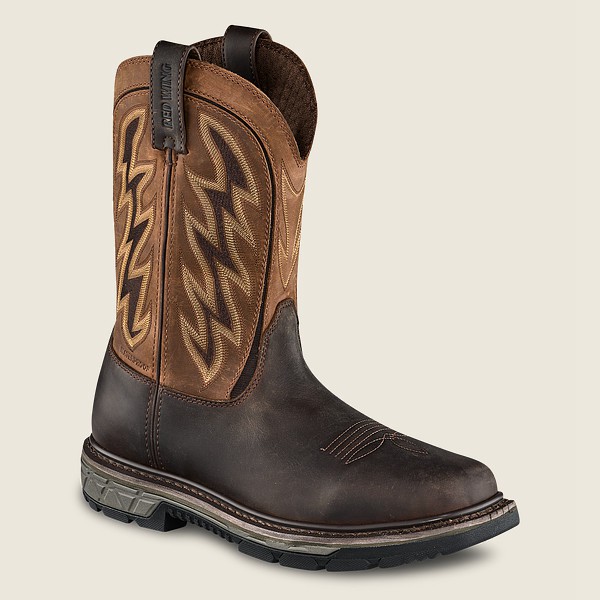 Work Støvler Herre - Red Wing Rio Flex - 11-Inch Waterproof Soft Toe Pull-On - Brune - TMAHVB-172